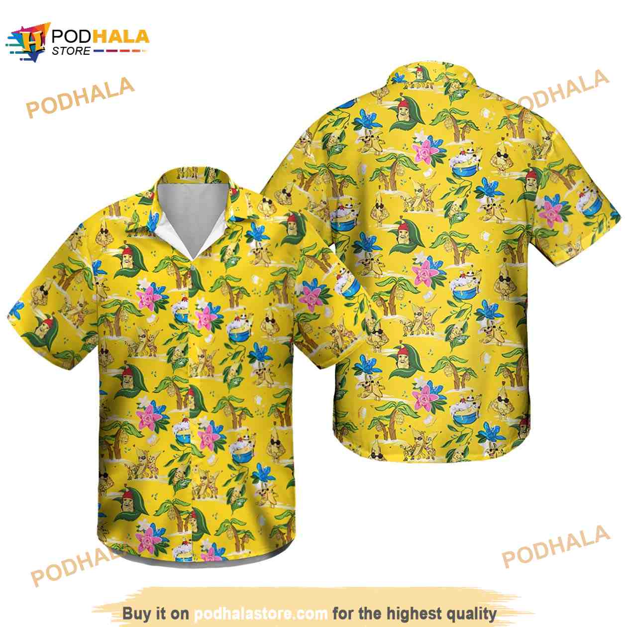 Bananas & Blow Funny 3D Hawaiian Shirt Bananas & Blow Funny 3D Hawaiian Shirt