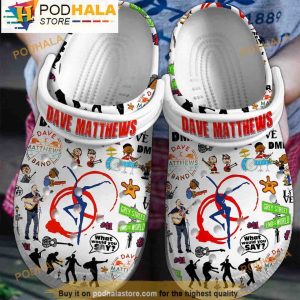 Band Dave Matthews Music 3D Crocs Clog Shoes, Funny Crocs
