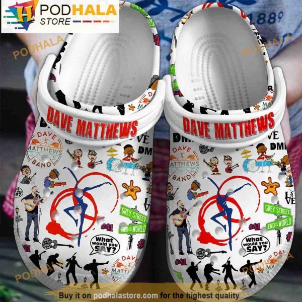 Band Dave Matthews Music 3D Crocs Clog Shoes, Funny Crocs