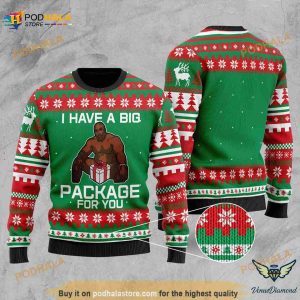 Barry Wood Christmas Sweater, I Have A Big Package For You Ugly Sweater