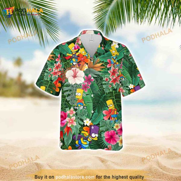 Bart Simpson Funny Hawaiian Shirt, The Simpsons