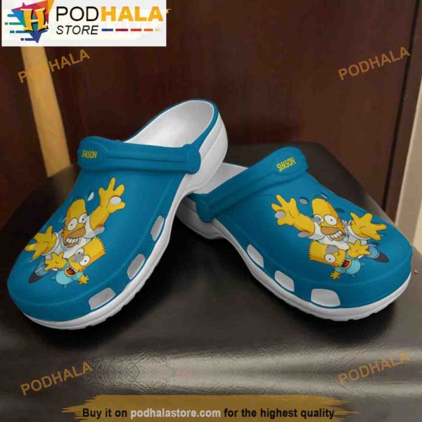 Bart Simpsons 3D Crocs Clog Shoes, Funny Crocs