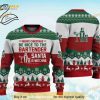 Bartender Santa Claus Christmas 3D Ugly Sweater