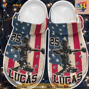 Baseball 4th Of July Usa Flag Clogs For Batter Crocs Clog Shoes 3