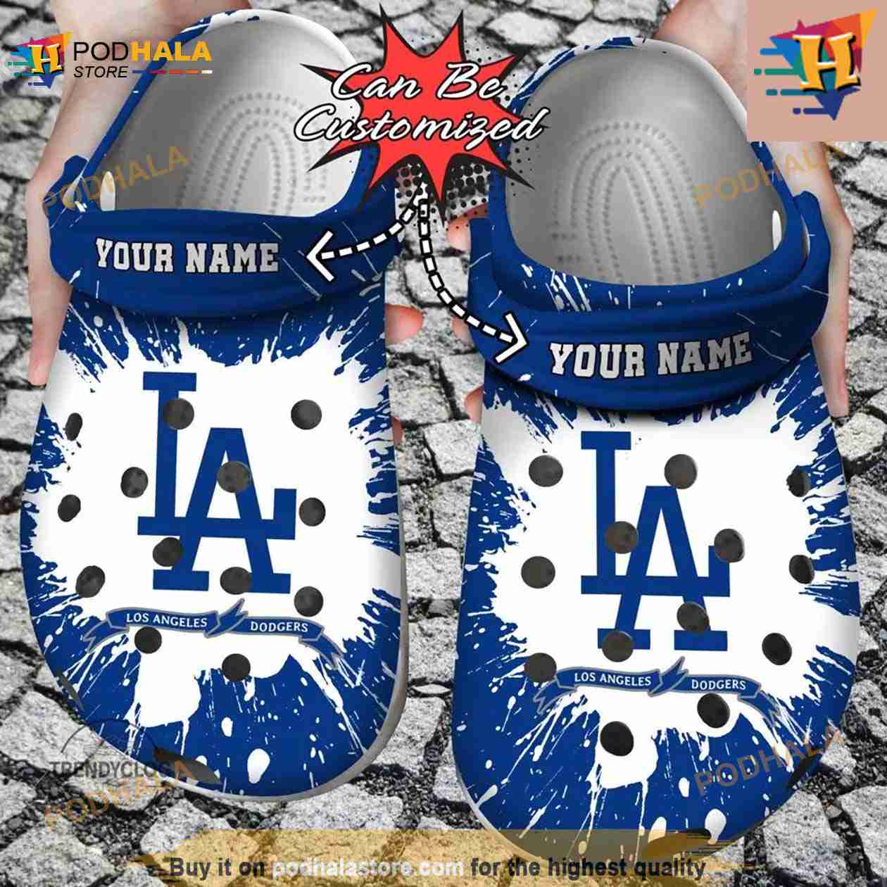 Baseball Crocs La Dodgers Clog Shoes Crocs Classic - T-shirts Low Price