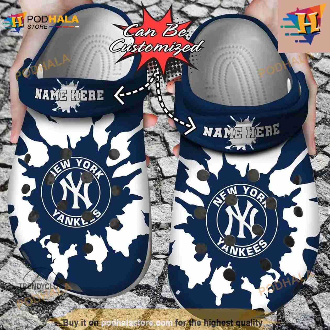 Baseball Classic Clogs Shoes Personalized Ny Yankees Color Splash
