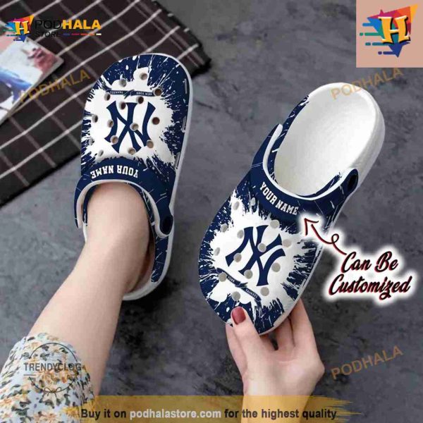 Baseball Classic Clogs Shoes Personalized Ny Yankees Team Crocs Clog Shoes