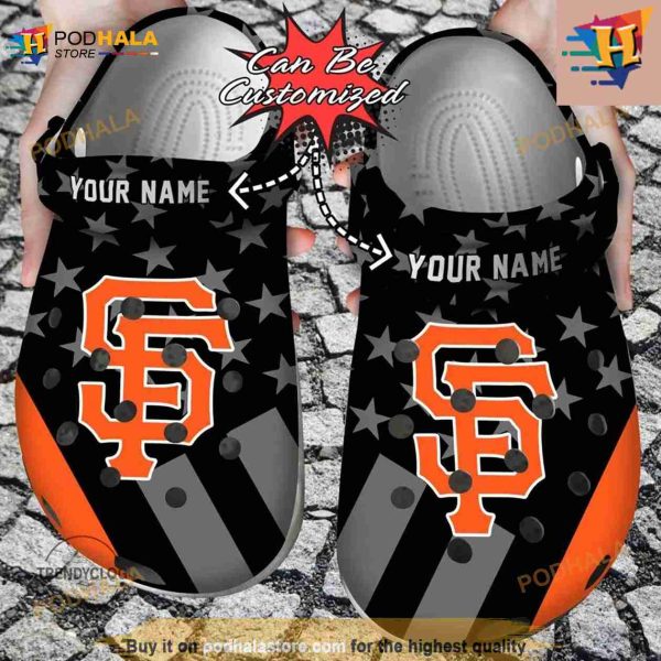 Baseball Classic Clogs Shoes Personalized Sf Giants Star Flag Crocs Clog Shoes