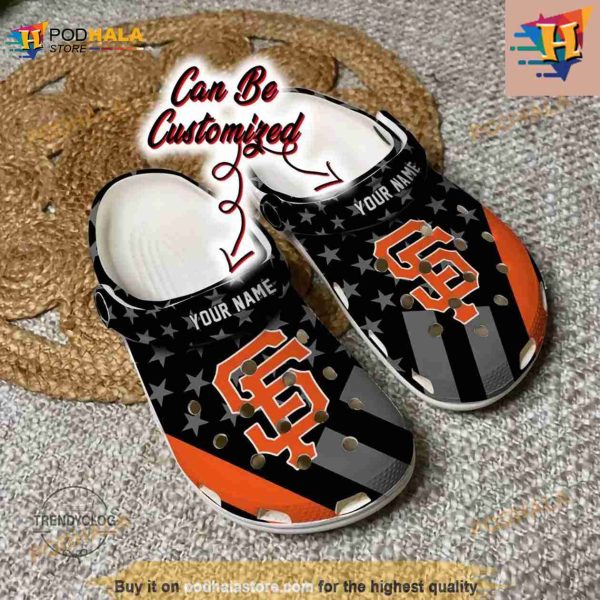 Baseball Classic Clogs Shoes Personalized Sf Giants Star Flag Crocs Clog Shoes