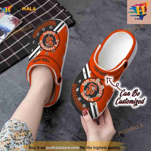 Baseball Classic Clogs Shoes Sf Giants Personalized Baseball Logo Team Crocs Clog Shoes