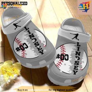 Baseball Clogs Customize Name Player For Batter Crocs Clog Shoes
