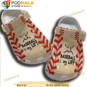 Baseball Is My Life Funny 3D Crocs, Funny Crocs