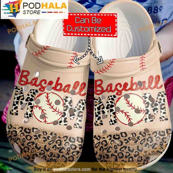 Baseball Mom Gifts 3D Crocs Clog Shoes, Funny Crocs