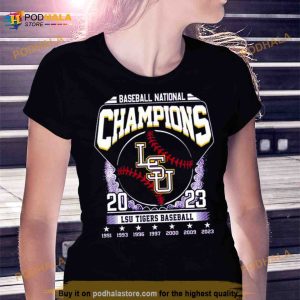 Baseball National Champions 2023 Lsu Tigers Baseball Shirt 2