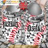 Baseball Pattern Gifts 3D Crocs Clog Shoes, Funny Crocs