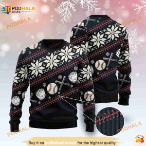 Baseball Ugly Christmas Sweater, Gift For Xmas 3D Sweater
