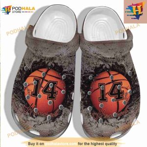 Basketball 3D Clogs Customize Name Number Crocs Clog Shoes
