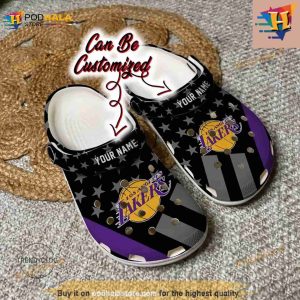 Basketball Classic Clogs Shoes Los Angeles Lakers Crocs Clog Shoes 2