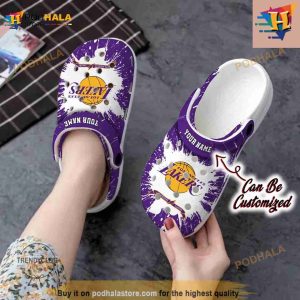 Basketball Classic Clogs Shoes Los Angeles Lakers Team Crocs Clog Shoes 2