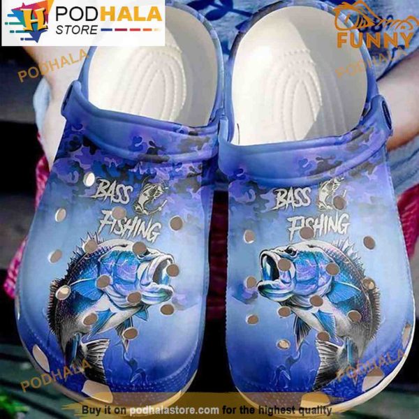 Bass 3D Crocs, Funny Crocs