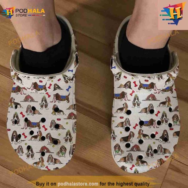 Basset Hound Limited Edition Crocs Clog Shoes