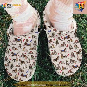 Basset Hound Limited Edition Crocs Clog Shoes 2