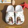 Basset Hound Puppy Flowers Dog 3D Crocs, Funny Crocs