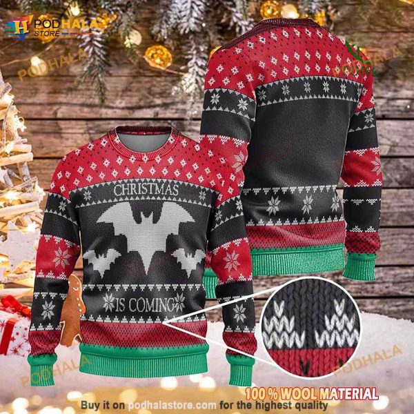 Bats 3D Ugly Christmas Sweater