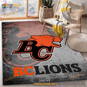 Bc Lions Football NFL Area Rug Bedroom Rug Christmas Gift Us Decor