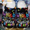 Be Anything Be Kind Puzzle Piece 3D Crocs, Funny Crocs