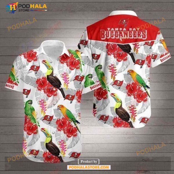 Beach Shirt NFL Tampa Bay Buccaneers Hawaiian Shirt For Fans, Hawaiian Button Up Shirt