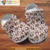 Beagle Head Pattern Dog Croc Shoes, Funny Crocs