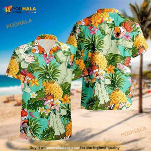 Beaker 3D Hawaiian Shirt, Tropical Pineapple Hawaii Shirt