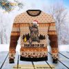 Bear Beer Campfire Fuh Cup Wool Ugly 3D Funny Ugly Sweater