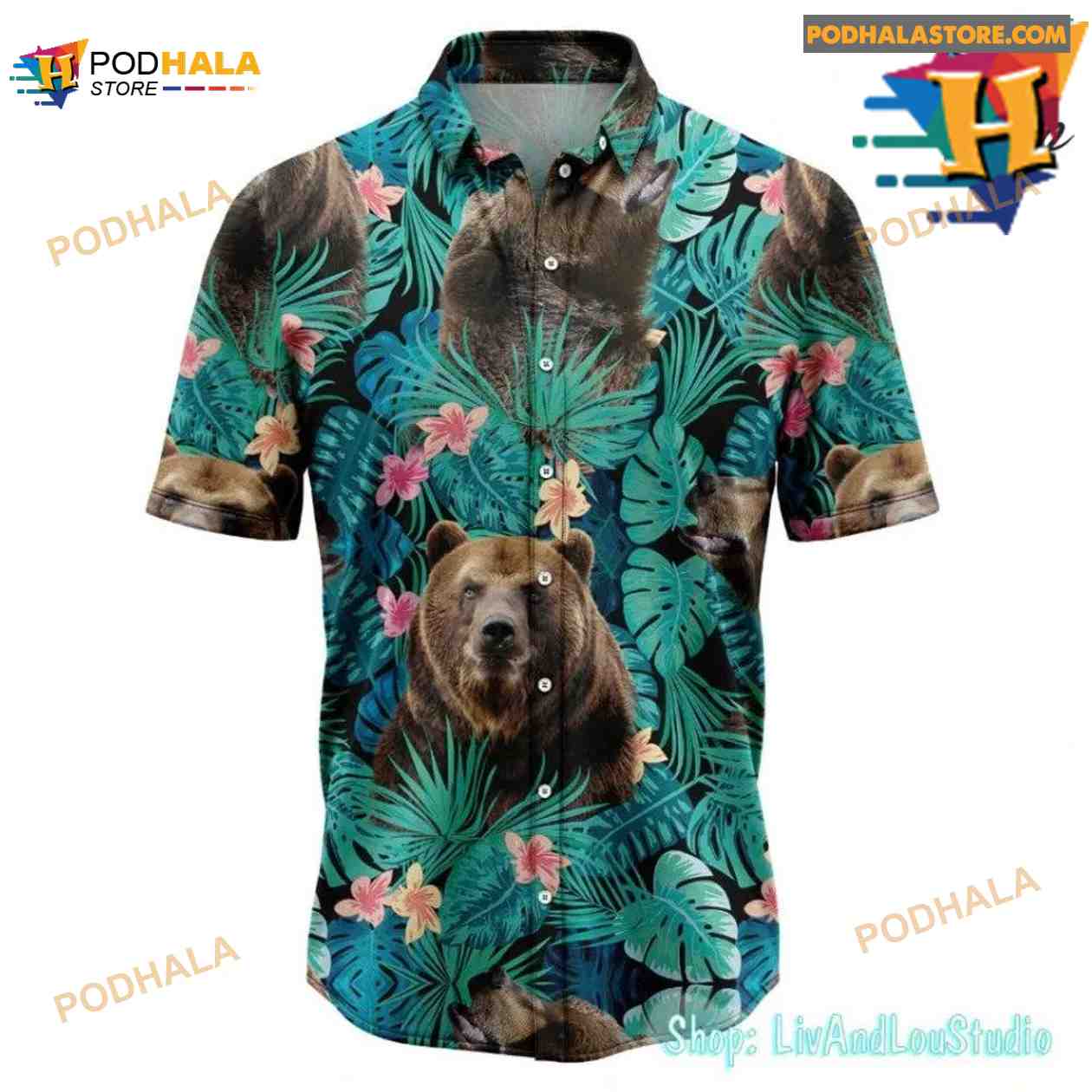 Bear Hawaiian Shirt Bear Hawaiian Shirt