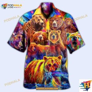 Bear Life Is Better With A Bear Color Life Hawaiian Shirt, Gift Ideas For Bear Lovers