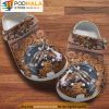 Beautiful Brown Horse Pattern 3D Crocs, Funny Crocs