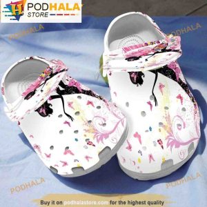 Beautiful Butterfly Girl Halloween 3D Crocs, Funny Crocs
