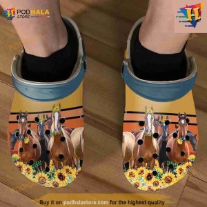Beautiful Horse Slippers Crocs Clog Shoes 2