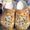Beautiful Snoopy Colorful Flower Pattern 3D Crocs Clog, Funny Crocs