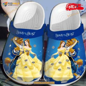 Beauty And The Beast Disney For Lover Rubber Crocs Crocband Clogs Comfy Footwear