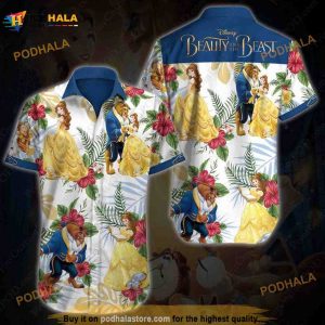 Beauty And The Beast Hawaiian Shirt, Cartoon Hawaiian Shirt