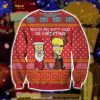 Beavis And Butt-head Do Christmas Knitted Christmas 3D Funny Ugly Sweater