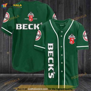 Beck's Beer 3D Baseball Jersey