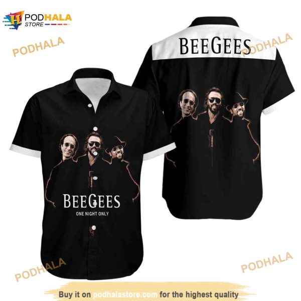 Bee Gees 3D Funny Hawaiian Shirt, Love Music Band Hawaii Shirt