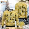 Bee Kind Ugly Sweater, Bee Woman Sweater, Bee Flower Sweater, Christmas Gifts