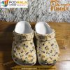 Bee Pattern 3D Crocs, Funny Crocs