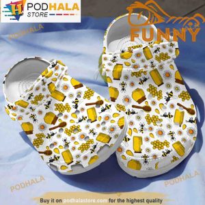 Beekeeper Pattern 3D Crocs, Funny Crocs