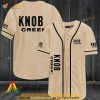 Beige Knob Creek 3D Baseball Jersey