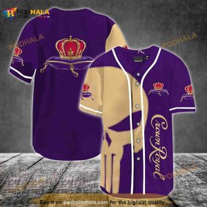 Beige Skull Crown Royal 3D Baseball Jersey